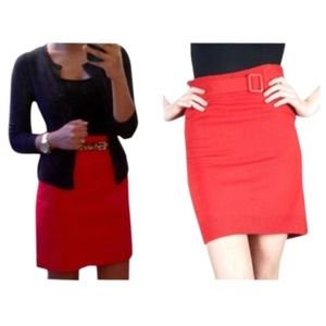 Belted Sweater Skirt
